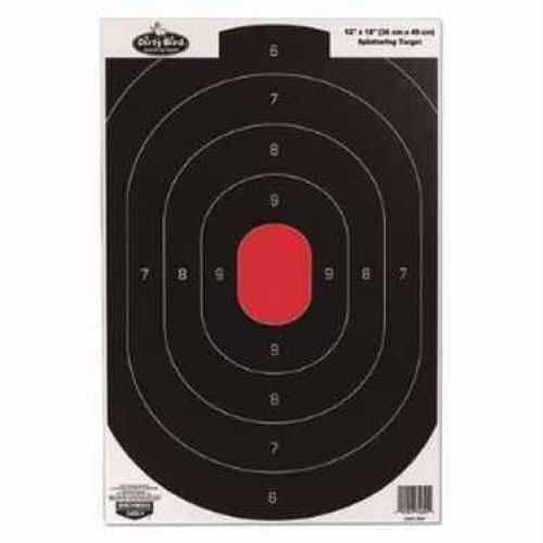 Birchwood Casey 35570 Dirty Bird Hanging Tagboard 6" Bullseye Black/Red 100 Pack